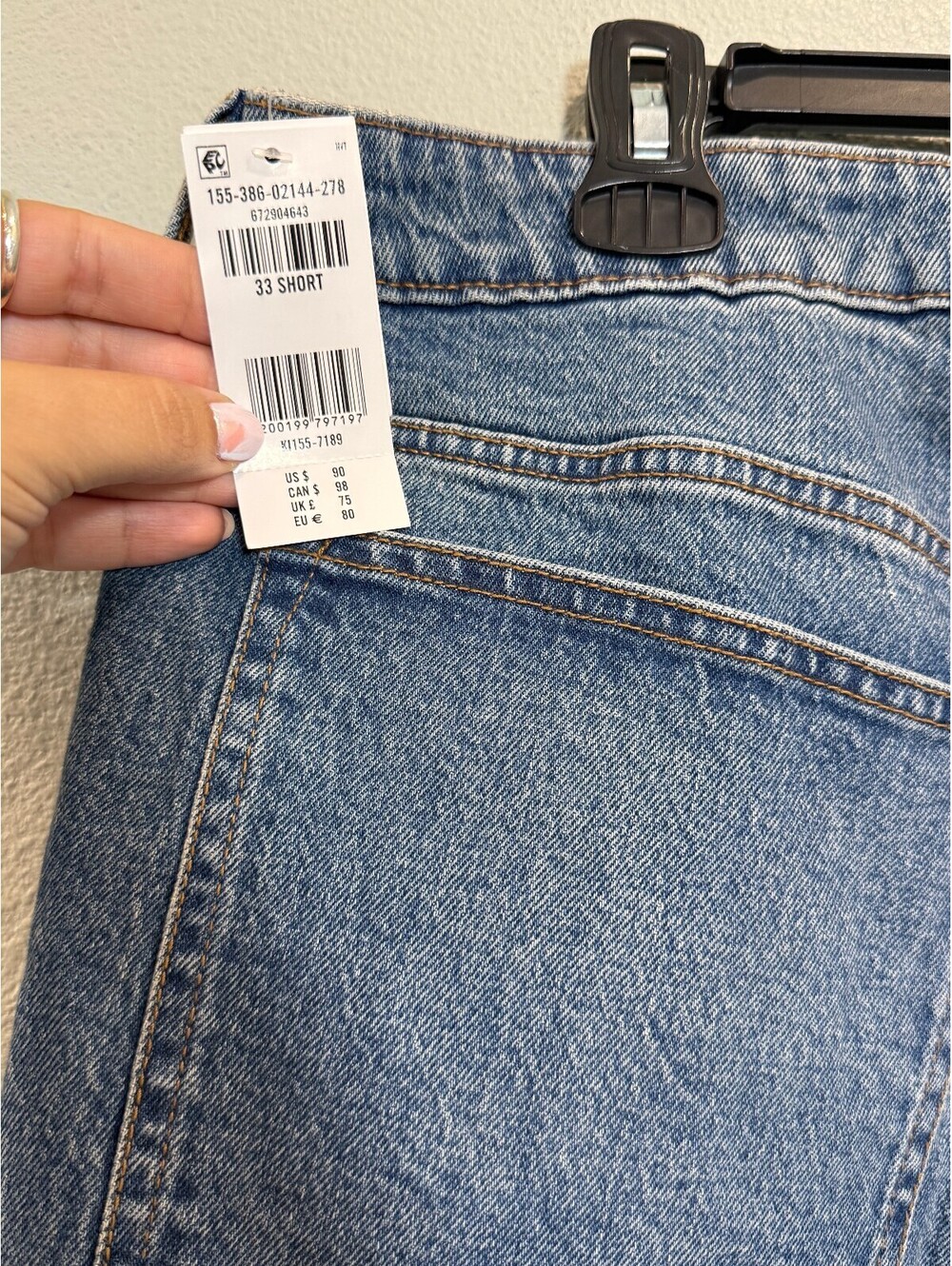 Abercrombie & Fitch High Rise Barrel Curve Love Jeans - Women's 33 NWOT - Picture 5 of 6
